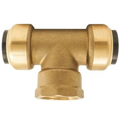 Apollo Tectite Push to Connect 3/4 in. PTC in to X 3/4 in. D PTC Brass Tee
