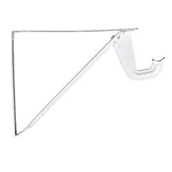 Knape & Vogt John Sterling White Steel Shelf/Rod Bracket 12 Ga. 10.25 in. L 250 lb