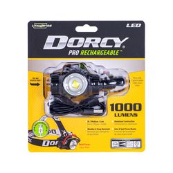 Dorcy 1000 lm Black LED Rechargeable Head Lamp