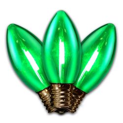 Holiday Bright Lights LED C9 Green 25 ct Replacement Christmas Lights