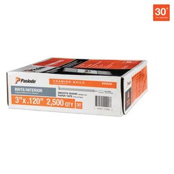 Paslode 3 in. L Paper Strip Brite Framing Nails 30 deg 2500 pk