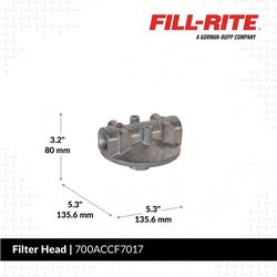 Fill-Rite Aluminum Filter Head