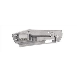 Gerber Flatiron Black 7CR17MOV Steel > 6 in. Folding Knife