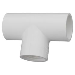 Charlotte Pipe Schedule 40 1/2 in. Slip X 1/2 in. D Slip PVC Tee 1 pk