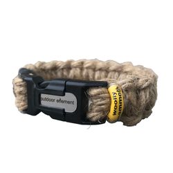Outdoor Element Woolly Mammoth Brown Survival Bracelet