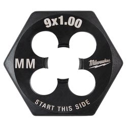 Milwaukee Metric M9X1.0 mm Hex Threading Die