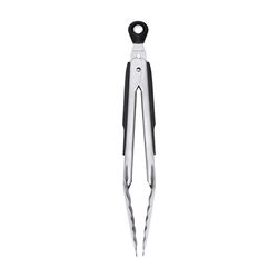 OXO Good Grips Silver/Black Stainless Steel Tongs