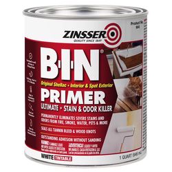 Zinsser B-I-N White Flat Shellac-Based Primer and Sealer 1 qt