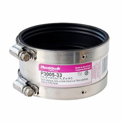 Fernco Schedule 40 3 in. Hub each X 3 in. D Hub PVC Coupling 1 pk