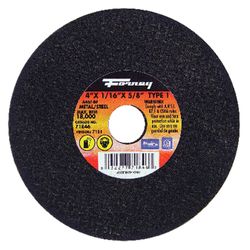 Forney 4 in. D X 5/8 in. X 1/16 in. thick Aluminum Oxide Metal Cut-Off Wheel 1 pc