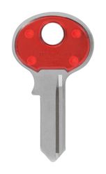 HILLMAN ColorPlus Padlock Key Blank Single Red