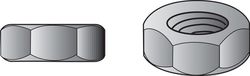 Hillman 1 in. Zinc Dichromate Steel USS Hex Nut 10 pk