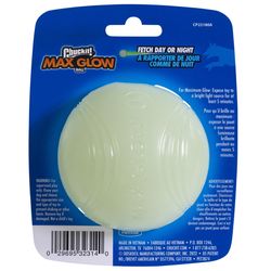 Chuckit! Max Glow For Dog White Rubber Dog Toy Large 1 pk