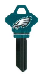 HILLMAN NFL Philadelphia Eagles House/Office Key Blank 68 Single For Schlage Locks Multicolored