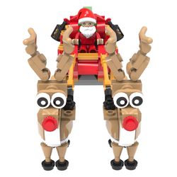 Ace Santa Sleigh Block Set White/Red/Black 210 pc