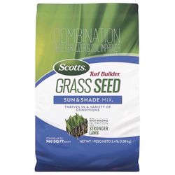 Scotts Turf Builder Mixed Sun or Shade Fertilizer/Seed/Soil Improver 2.4 lb
