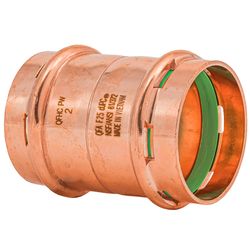 QuickFitting 2 in. Press in. Press in. Copper Coupling with Stop