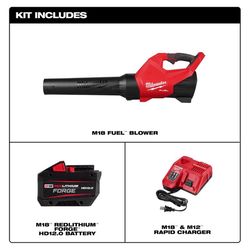 Milwaukee M18 FUEL 3017-21HD 120 mph 500 CFM 18 V Battery Handheld Blower Kit (Battery &amp; Charger)