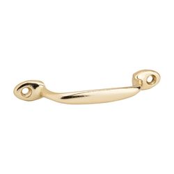 Ives 4-7/8 in. L Bright Brass Aluminum Screen Door Pull