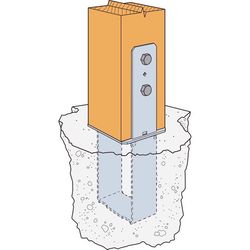 Simpson Strong-Tie 6 in. H X 6 in. W 7 Ga. Galvanized Steel Column Base