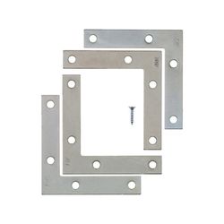 Ace 4 in. H X 0.75 in. W X 4 in. D Zinc Flat Corner Brace