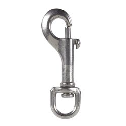 Campbell 1/2 in. D X 2-15/16 in. L Polished Stainless Steel Bolt Snap 50 lb
