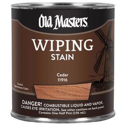Old Masters Semi-Transparent Cedar Oil-Based Wiping Stain 1/2 pt
