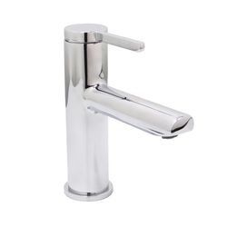 Huntington Brass Euro 2 Chrome Modern Single-Hole Bathroom Sink Faucet 4 in.