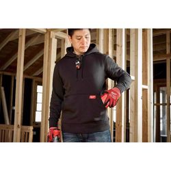 Milwaukee XXL Banded Sleeve Men's Hooded Hoodie Black