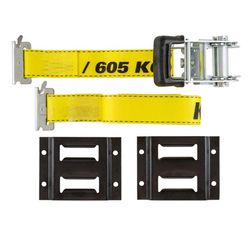Keeper 1.75 in. W X 15 ft. L Black/Yellow Ratchet Tie Down Strap 1333 lb 1 pk