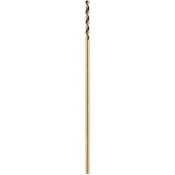 DeWalt Black & Gold 3/16 in. X 12 in. L High Speed Steel Split Point Aircraft Drill Bit Straight Sha
