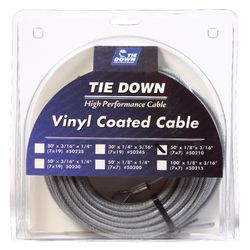 Tie Down Engineering 1/8 in. D X 50 ft. L Vinyl Coated Galvanized Steel Aircraft Cable