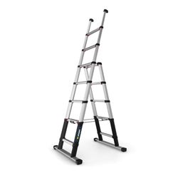 W.steps Combi 7.5 ft. H Aluminum Telescoping Extension Ladder Type IA 330 lb. cap.