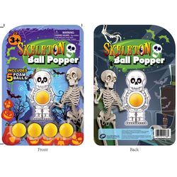Master Toys Skeleton Ball Popper Toy White/Yellow 1 pc