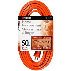 Southwire Indoor or Outdoor 50 ft. L Orange Extension Cord 14/3