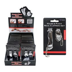Diamond Visions Silver Hand and Foot Nail Clippers 2 pk