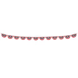 In The Breeze Patriotic Pleated Flag 9 in. H X 18 in. W