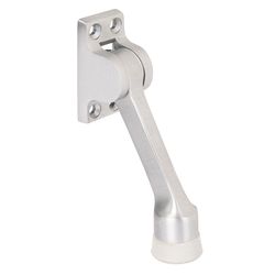 Brinks Commercial Brass Satin Chrome Kick-Down Door Holder Mounts to door 1 in.