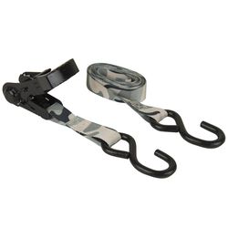 Keeper Ergo-Torque 1 in. W X 10 ft. L Camo Ratchet Tie Down Strap 500 lb 2 pk