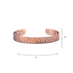 Montana Silversmiths Unisex Fearless Destiny Cuff Copper Bracelet One Size Fits Most