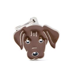MyFamily Friends Brown Chocolate Labrador Metal Dog Pet Tags