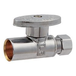 Ace 3/8 in. Sweat X 1/2 in. Compression Brass Straight Stop Valve