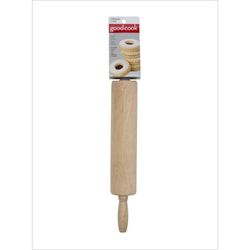 Good Cook 10 in. L X 3.5 in. D Wood Rolling Pin Brown