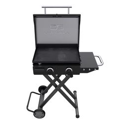 Charbroil Performance Series 2 Burner Liquid Propane Outdoor Griddle with Hood Black