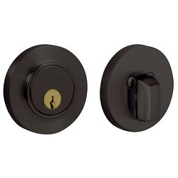 Baldwin Estate Oil Rubbed Bronze Brass Single Cylinder Deadbolt