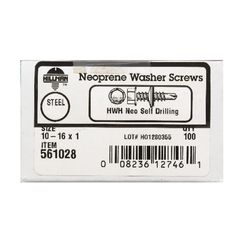 HILLMAN No. 10 Ga. X 1 in. L Hex Hex Washer Head Self-Drilling Screws 100 pk