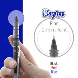 Bazic Products Dayton Assorted Rollerball Pen 3 pk