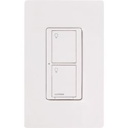 Lutron Caseta 5 amps Single Pole Wireless Smart-Enabled Rocker Switch White 1 pk
