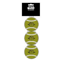 Buckle-Down Star Wars For Dog Multicolored Yoda Squeaky Tennis Ball 3 pk