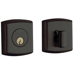 Baldwin Estate Oil Rubbed Bronze Brass Single Cylinder Deadbolt